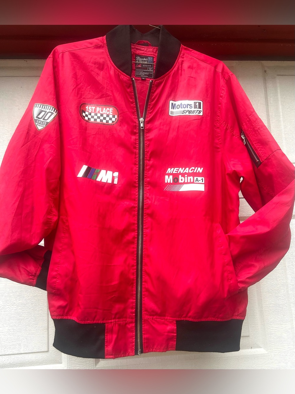 BMW Inspired Race Bomber Jacket - Bleecker & Mercer, Men's XL